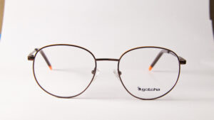Lentes Ópticos Gotcha Café Metálico