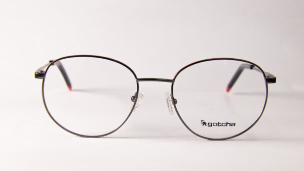 Lentes Ópticos Gotcha Plateado y Rojo Metálico