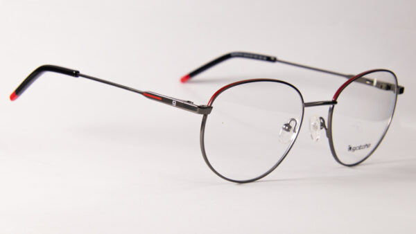 Lentes Ópticos Gotcha Plateado y Rojo Metálico