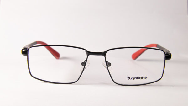 Lentes Ópticos Gotcha Negro y Rojo Metálico
