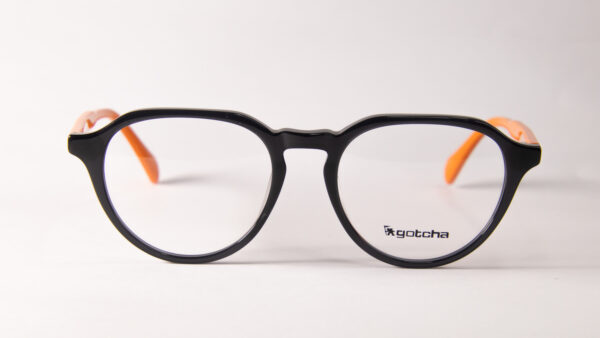 Lentes Ópticos Gotcha Naranjo y Negro de Acetato