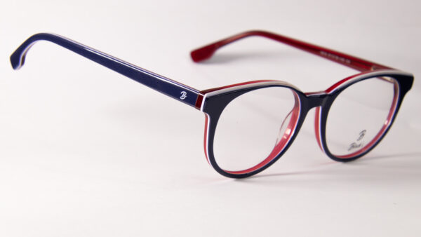Lentes Ópticos Blacks Azul, Blanco y Rojo de Acetato