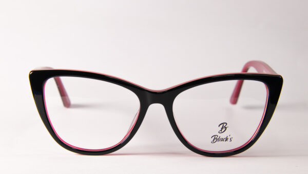 Lentes Ópticos Blacks Negro y Rojo de Acetato