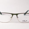 Lentes Ópticos Tortoise Plateado y Verde Metálico