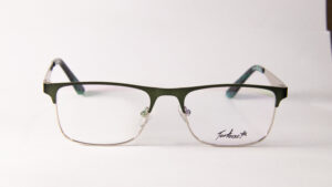 Lentes Ópticos Tortoise Plateado y Verde Metálico