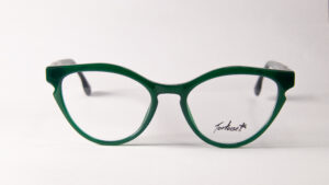 Lentes Ópticos Tortoise Negro y Verde de Acetato