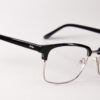Lentes Ópticos Tortoise Negro y Plateado de Acetato