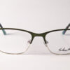 Lentes Ópticos Tortoise Plateado y Verde Metálico
