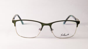 Lentes Ópticos Tortoise Plateado y Verde Metálico