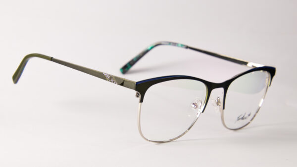 Lentes Ópticos Tortoise Azul y Gris Metálico