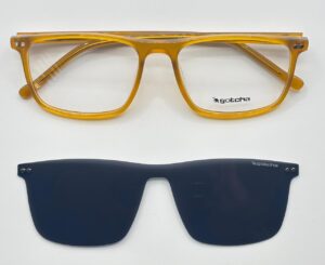 Lentes Ópticos Clip Sol Gotcha Amarillo de Acetato