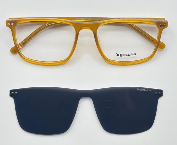 Lentes Ópticos Clip Sol Gotcha Amarillo de Acetato