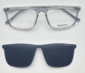 Lentes Ópticos Clip Sol Gotcha Transparente de Acetato