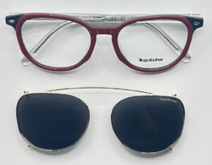 Lentes Ópticos Clip Sol Gotcha Rojo de Acetato