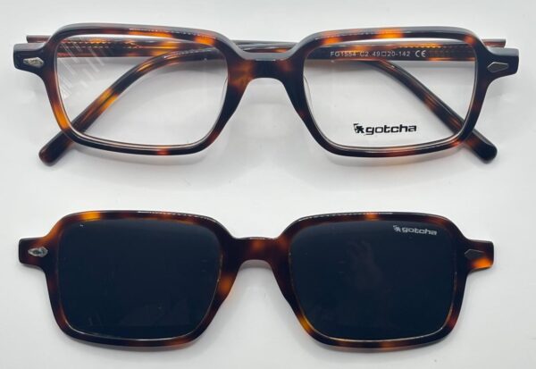 Lentes Ópticos Clip Sol Gotcha Café de Acetato