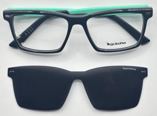 Lentes Ópticos Clip Sol Gotcha Negro de Acetato
