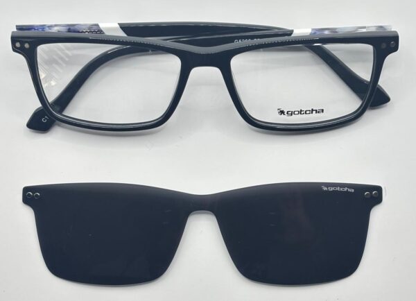 Lentes Ópticos Clip Sol Gotcha Negro de Acetato