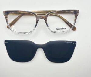 Lentes Ópticos Clip Sol Gotcha Café de Acetato