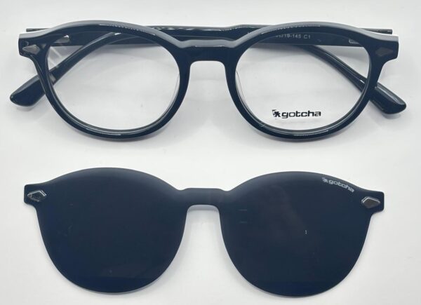 Lentes Ópticos Clip Sol Gotcha Negro de Acetato